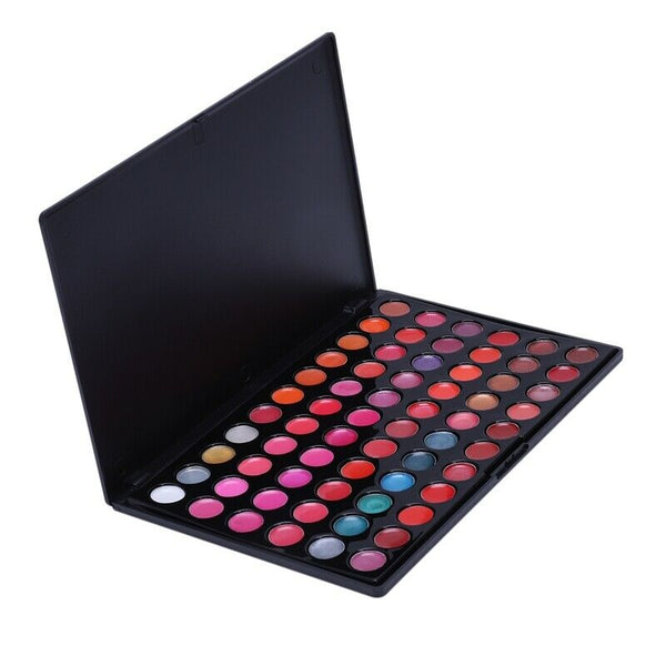 66 color lip gloss set makeup cosmetic palette lipstick O4G3