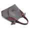 Women Large Tote Shopping Bag Handbag Canvas Shoulder Messenger Bags (Grey) SN9F
