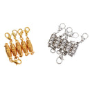 10Pcs Ridged Spiral Magnetic Lobster Clasps for Jewelry Necklace Bracelet