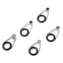 5pcs Stainless Steel Ceramic Fishing Rod Guides, Fishing Rod Top Tips