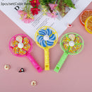 3Pcs/set Children Plastic Windmill Whistling Handle Toys Pinwhe%!