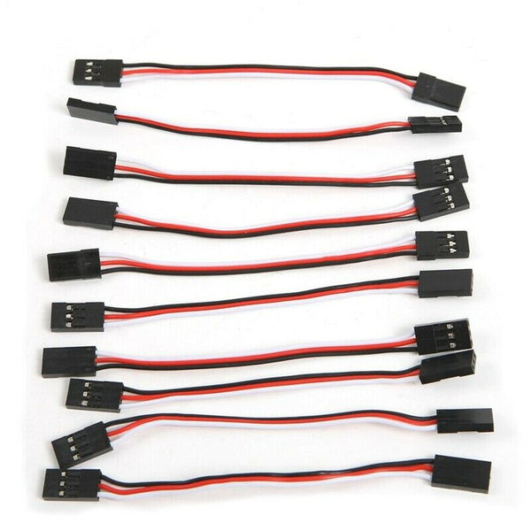 10Pcs 10cm Servo Extension Lead Wire Cable MALE TO MALE N4L3