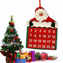 Christmas Advent Calendar Countdown Santa Claus Fabric Xmas Decor Pockets G L8B6