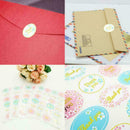 24Pcs "Thank You" Envelope Label Kraft Paper Craft Stickers Seals Packaging S2J5