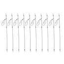 10Pcs Anti Tangle Booms with Strong Snap Bent Boom Anti-Tangle Fishing Rig S