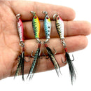 16 pcs Lead Fishing Lure Mini Lead Fishing Lure Bass Walleye 6.4G Fishing C L6P6