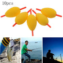 10pcs Pear Ice Fishing Float Slip Stick Floats Bobbers Fishing Tackle
