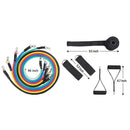 11pcs/set Pull Rope Fitness Exercises Resistance Bands New