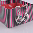 1Pair Metal Dolphin Key Ring Keyfob Couples Romantic Keychain Lover ï¼W