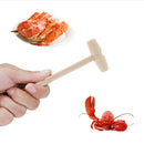 10 Pieces Mini Wooden Hammer Wood Mallets for Seafood Lobster Crab Shell Leather