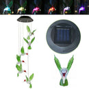1pcs Solar Color Changing LED Bee Wind Chimes Light Lamp Home Room Garden D