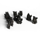 Stone Hill Figures Decorative Mountain Mini Fairy Garden Animals Statue Min Q3H4