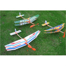 Rubber Band Powered Glider Biplane Assemble Aircraft Plane Kid Education yiS TE