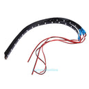 4Pcs Waterproof 30CM 15 LED Car Motor Truck Flexible Strip Light Decor Blue 12V
