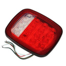 2x16 LED Red/White Truck Trailer Boat Stop/Turn/Tail Back Up Reverse LightLam q_