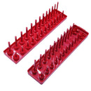 2 Pack 1/4 and 3/8 Metric Socket Tray Rack Holder Storage Tool Organizer