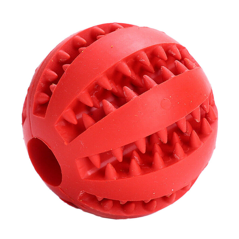 2Pcs Rubber Dog Ball Toys for Pet Tooth Cleaning/Chewing/Playing,IQ Treat Ball