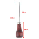 2pcs Gourd Awl DIY Drill tool short thick single gourd wooden red handle Sewi_