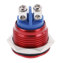 1PC 19mm waterproof red momentary metal push button reset switch high he3C
