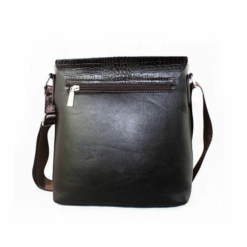 New Men's Alligator Pattern Flap Shoulder Bags For Men Messenger Bag Busine D6E8