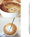 Stainless Steel Barista Cappuccino Latte Espresso Coffee Drawing Art Pen A