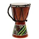 Professional African Djembe Drum Bongo Wooden Colorful Musical Instrument x1