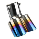Stainless SteelÃ‚Â Universal Auto Muffler Silencer Slant Car Exhaust Tip Burnt Blue
