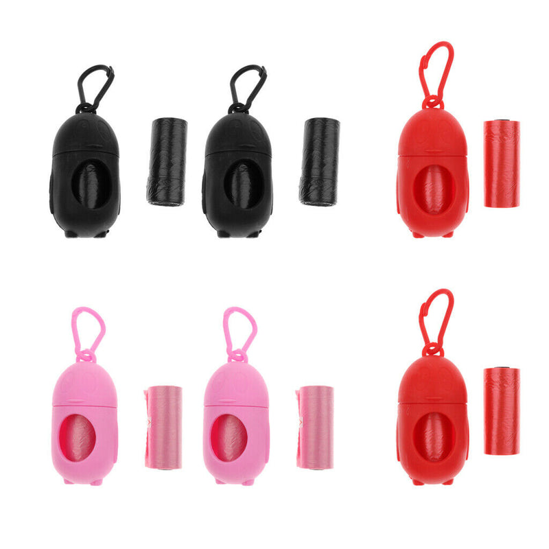 Easy Carry Travel Pet Waste Bag Plastic Dog Poop Bags With Dispenser Clip