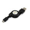 Teleskopisch ausziehbares Kabel Datenkabel Micro USB 2.0 Micro-USB-Ladekabel Hot