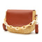 Woven Straw Shoulder Bag Women PU Splicing Beach Travel Small Money Pouch