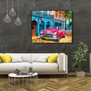 Painting By Numbers Kit DIY Convertible Car Canvas Oil Art Picture Craft