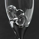 2 Pcs /Set Wedding Toasting Champagne Flutes Glass Drink Cup Party Marriage