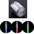 Seven Color Change LED Light Water Tap Faucet Head Shower for Kitchen Bathroom ~