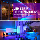 LED RGB Strip Lamp Epoxy Waterproof Decor Lighting Ribbon Tape Light (5m) A