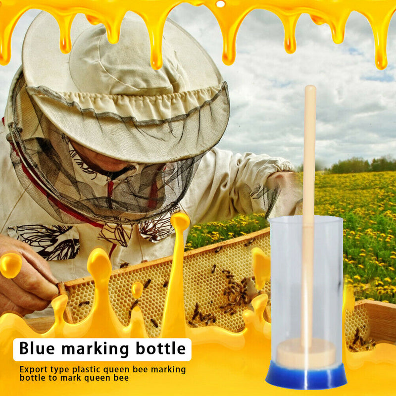 Bee Queen Marking Cage Marker Plastic Bottle for Beekeeper Beekeeping Tools