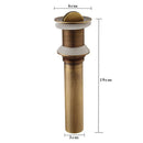 360 Degree Flip Copper Water Purifier Basin Drain Strainer Bathtub Stopper