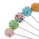12 Pcs Round Rhinestone Dress Maker Pins DIY Sewing Quilting Accessories