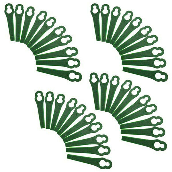 100 Plastic Lawnmower Strimmer Trimmer Blade Green For Bosch ART23 Accutrim