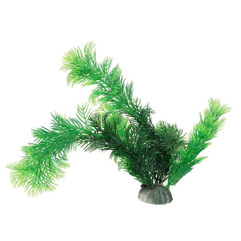 Aquarium Artificial Grass Plant Fish Tank Ornament Decoration Plastic Green Kit