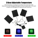 Washable USB Powered 4 In 1 Electric Heating Pad Vest Jacket Foldable Outdoor