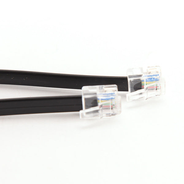 1-meter Six-pin RJ12 Flat Phone Line 6P6C Green Copper 6-PIN Phone Line JR