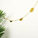 Christmas Party Decor Golden Shiny Garland 9pcs Wall Hanging Ornaments