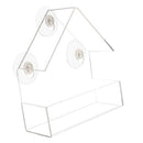 Pet Bird Pigeons Water Food Feeder Bird Cage  Feeding Box W/Suction Cups