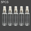 5Pcs 60ml Travel Transparent Plastic Cosmetics Sprayer Empty Spray Bottles Set
