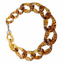 big plastic Chain Necklace Fashion jewelry Leopard Print