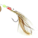 Soft Fishing Lure Fishhook Octopus Shaped Feather String Bait Fishing Hook G7R8