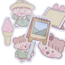40x Label StickersSet Decorative Stationery Stickers Scrapbooking DIY DiaryJR