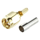 5 x SMA Male Straight Crimp RG174 RG188 RG316 LMR100 RF Coax Connector