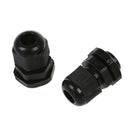10 Pcs PG9 Black Waterproof Cable Gland Connectors W4X6