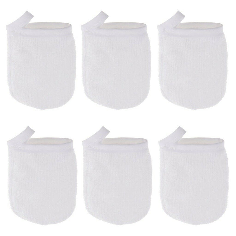 6x Reusable Microfiber Facial Cloth Face Towel Makeup Remover Cleaning Glove